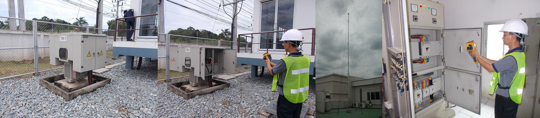 แบนเนอร์ เกี่ยวกับผู้ให้บริการตรวจไฟฟ้าและ PM หม้อแปลงไฟฟ้า